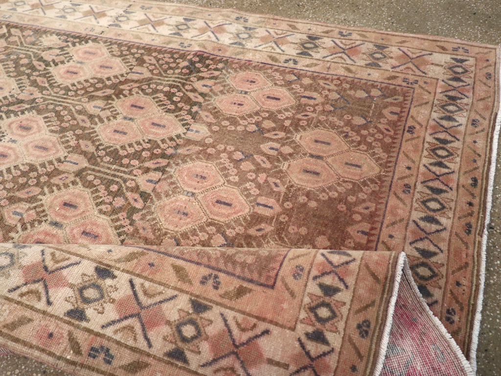 Vintage Persian Afshar Accent Rug, No.21291 - Staging