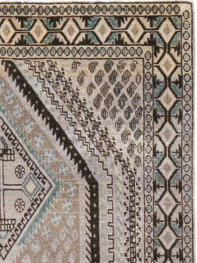 Vintage Persian Afshar Rug, No.21299 - Staging