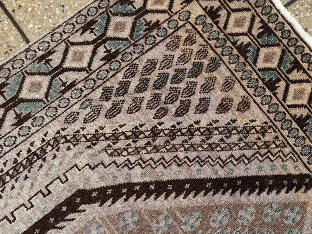 Vintage Persian Afshar Rug, No.21299 - Staging