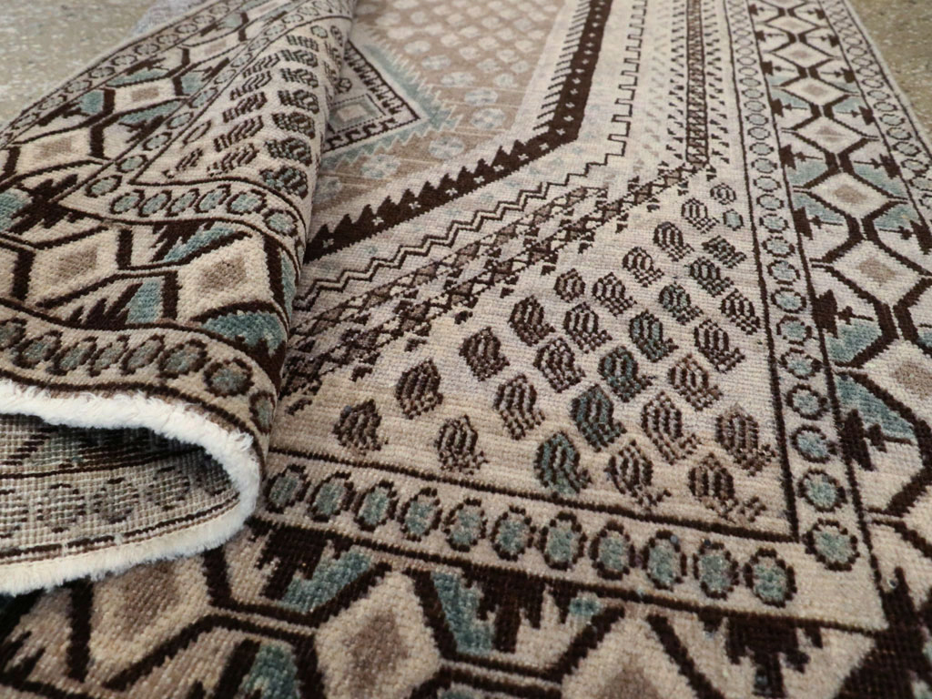 Vintage Persian Afshar Rug, No.21299 - Staging