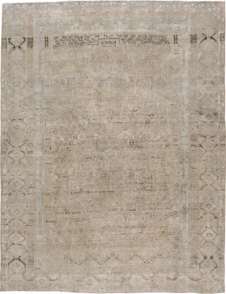 Vintage Persian Afshar Rug, No.21300 - Staging