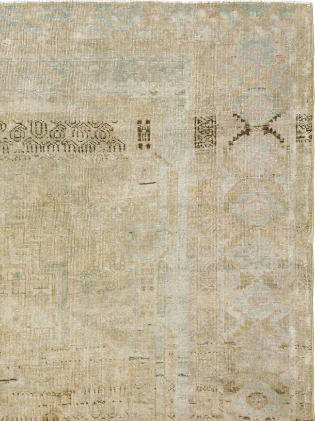 Vintage Persian Afshar Rug, No.21300 - Staging