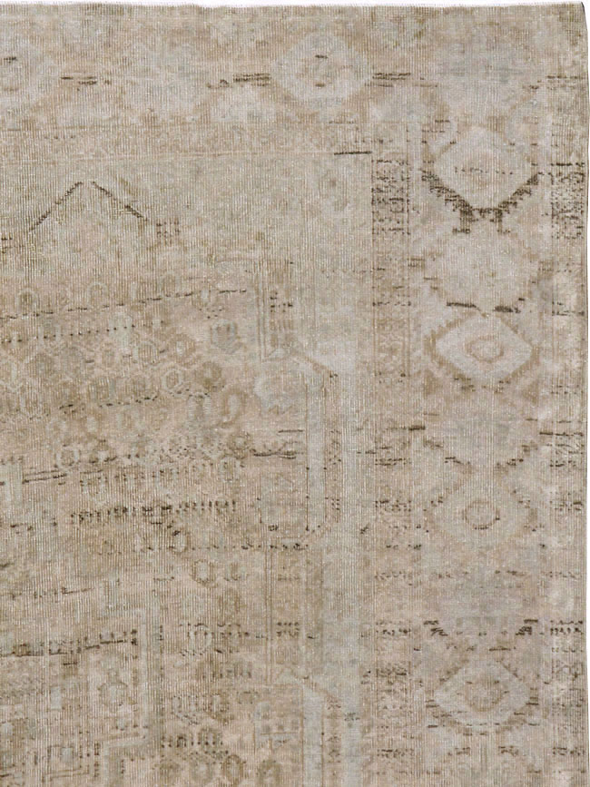 Vintage Persian Afshar Rug, No.21300 - Staging