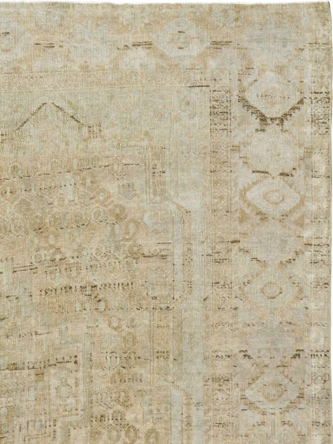 Vintage Persian Afshar Rug, No.21300 - Staging