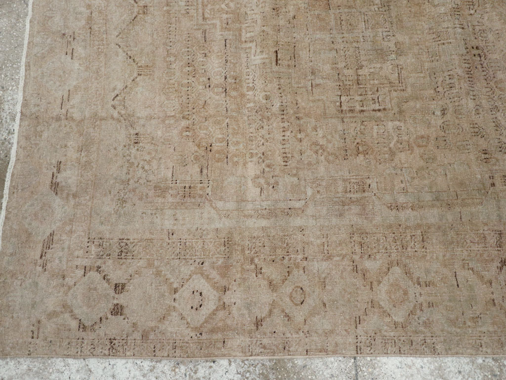 Vintage Persian Afshar Rug, No.21300 - Staging