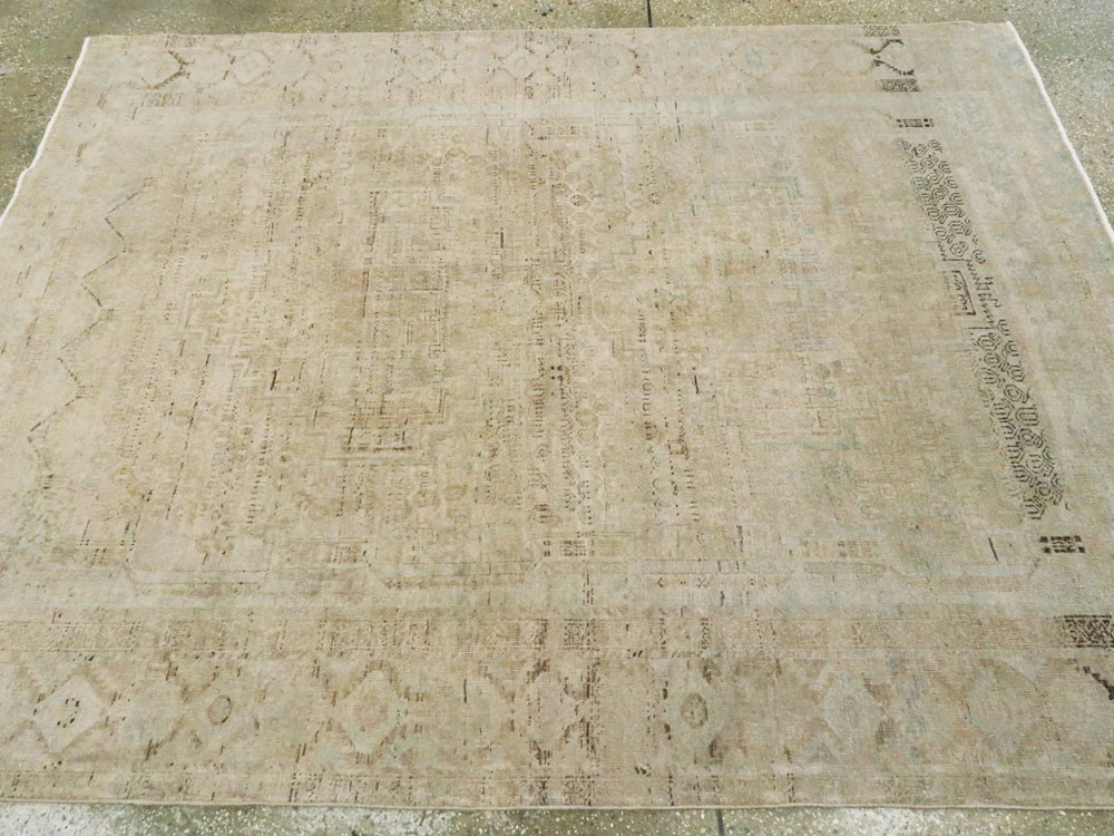 Vintage Persian Afshar Rug, No.21300 - Staging