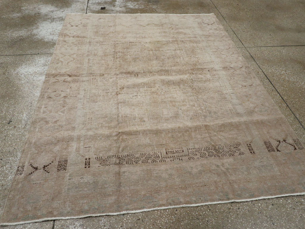 Vintage Persian Afshar Rug, No.21300 - Staging