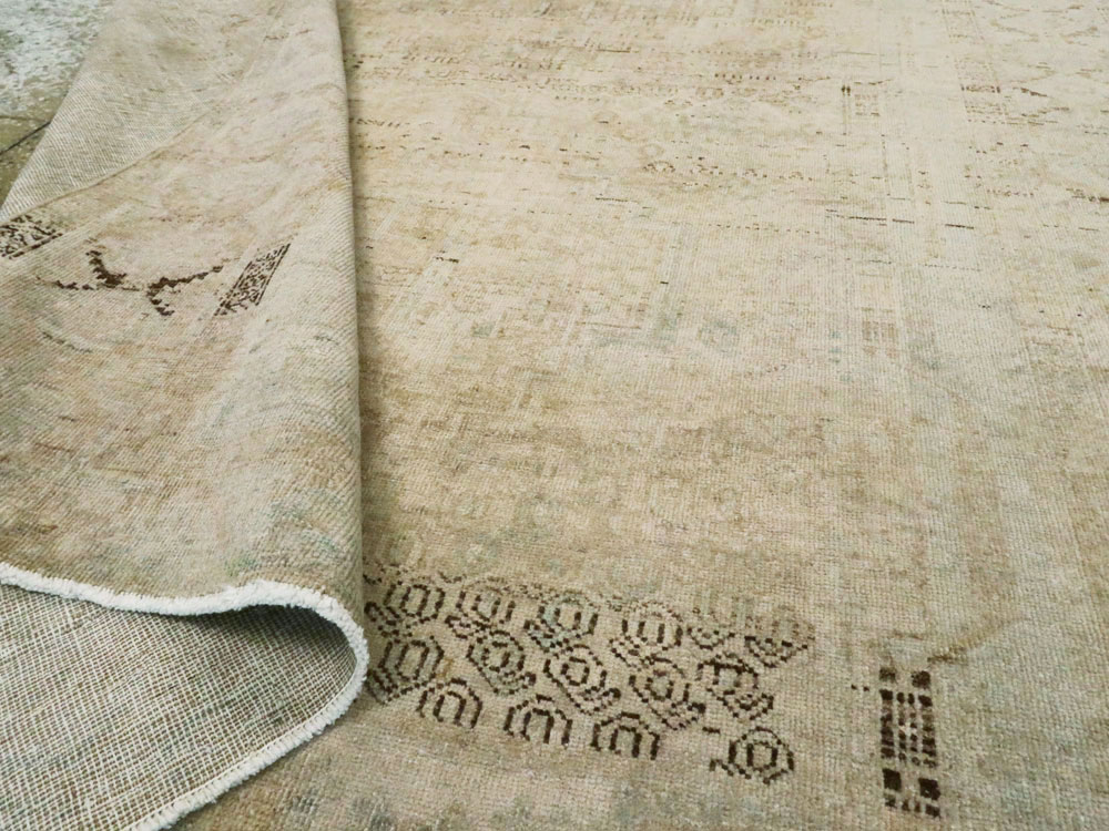 Vintage Persian Afshar Rug, No.21300 - Staging