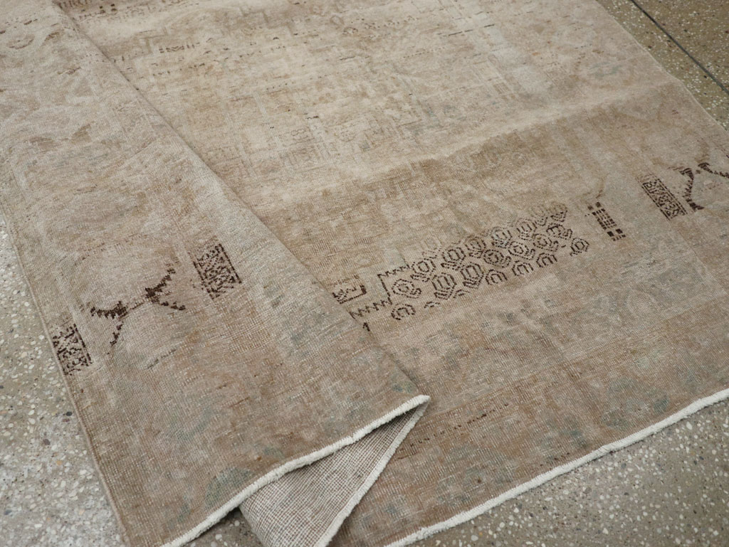 Vintage Persian Afshar Rug, No.21300 - Staging