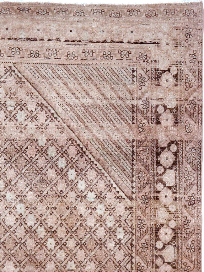 Vintage Persian Afshar Rug, No.21303 - Staging