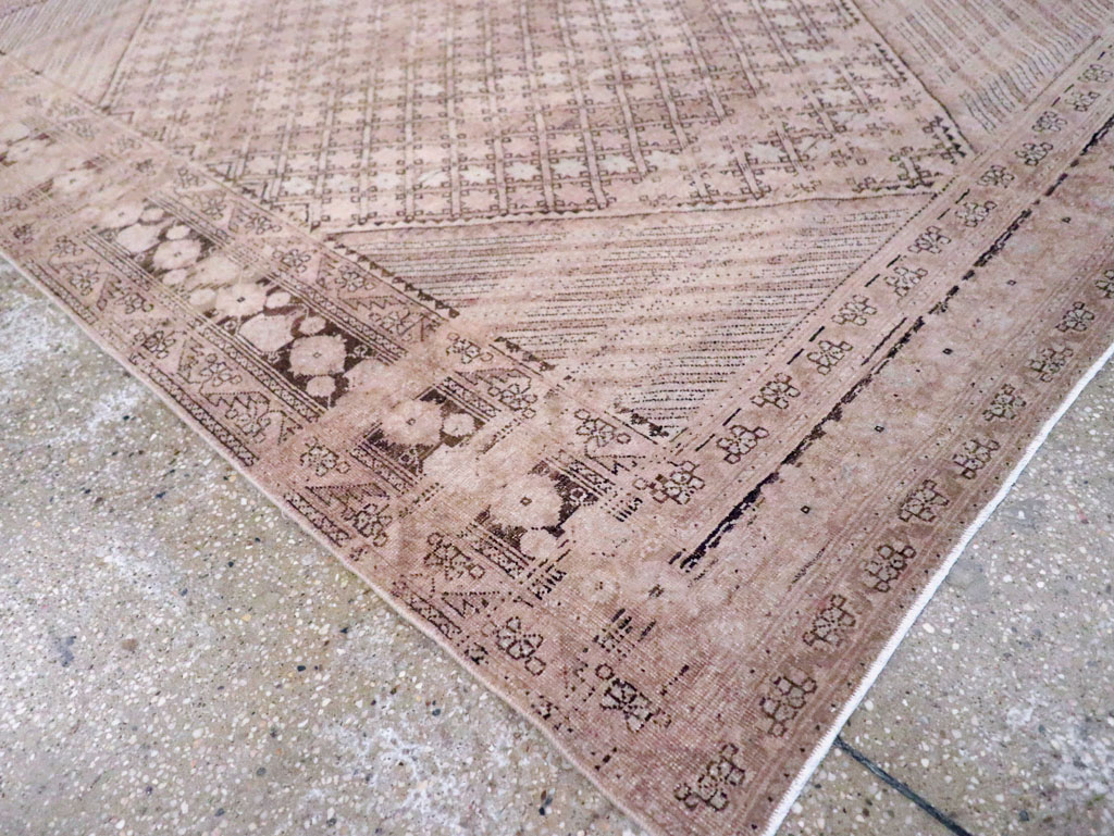 Vintage Persian Afshar Rug, No.21303 - Staging