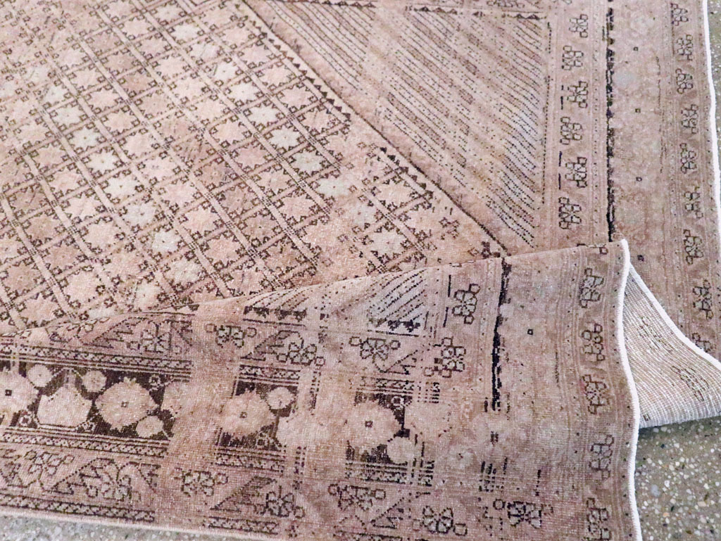 Vintage Persian Afshar Rug, No.21303 - Staging