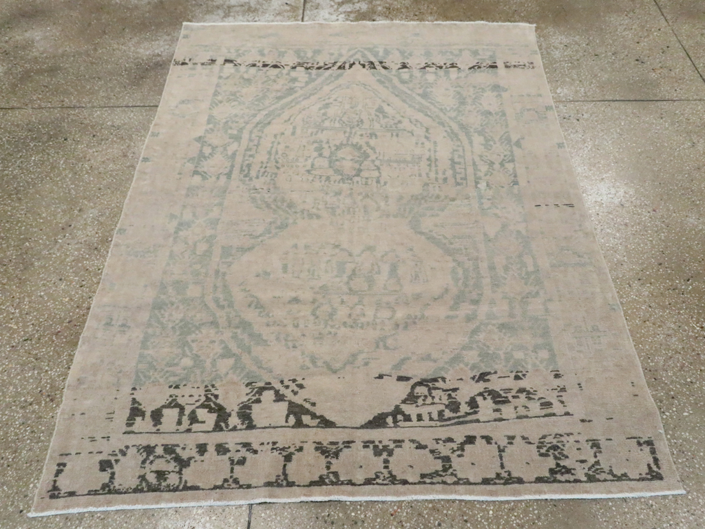 Vintage Persian Afshar Rug, No.21307 - Staging