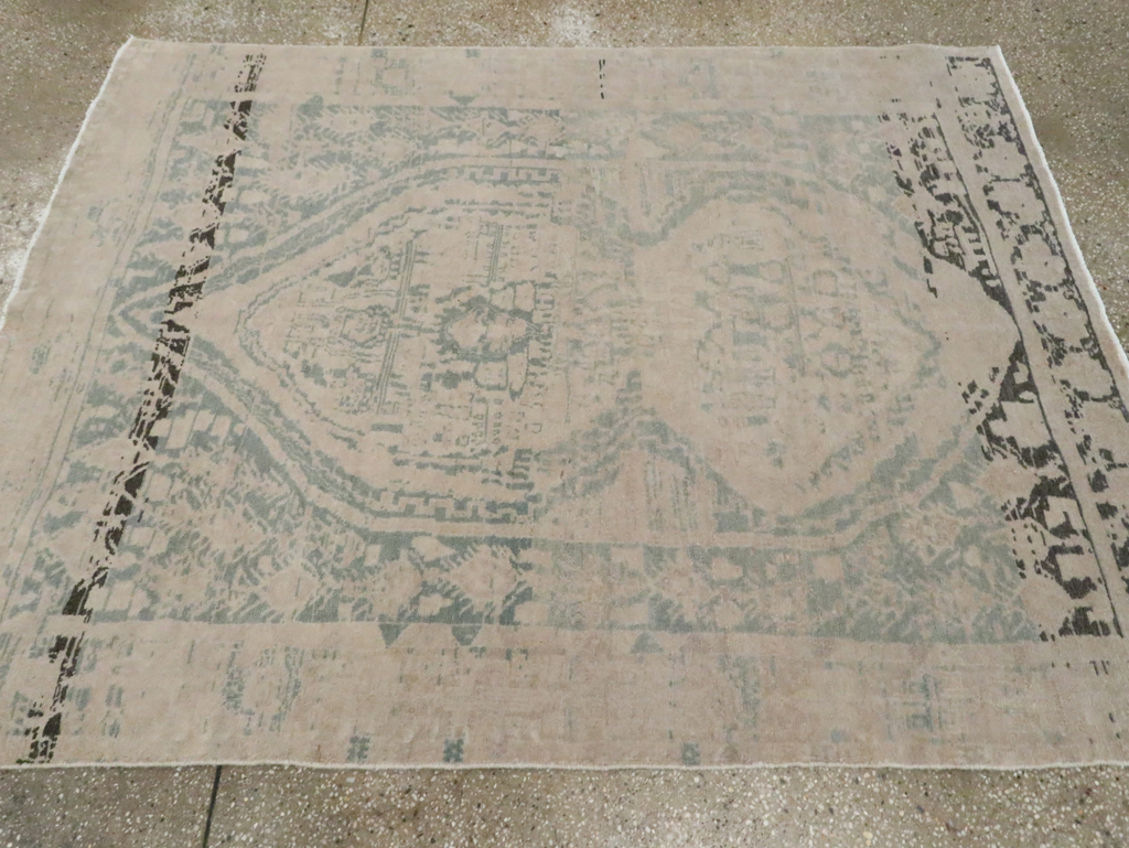 Vintage Persian Afshar Rug, No.21307 - Staging