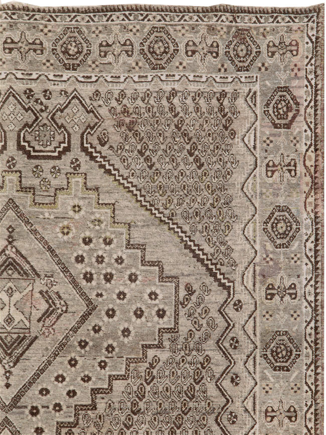 Vintage Persian Afshar Rug, No.21309 - Staging