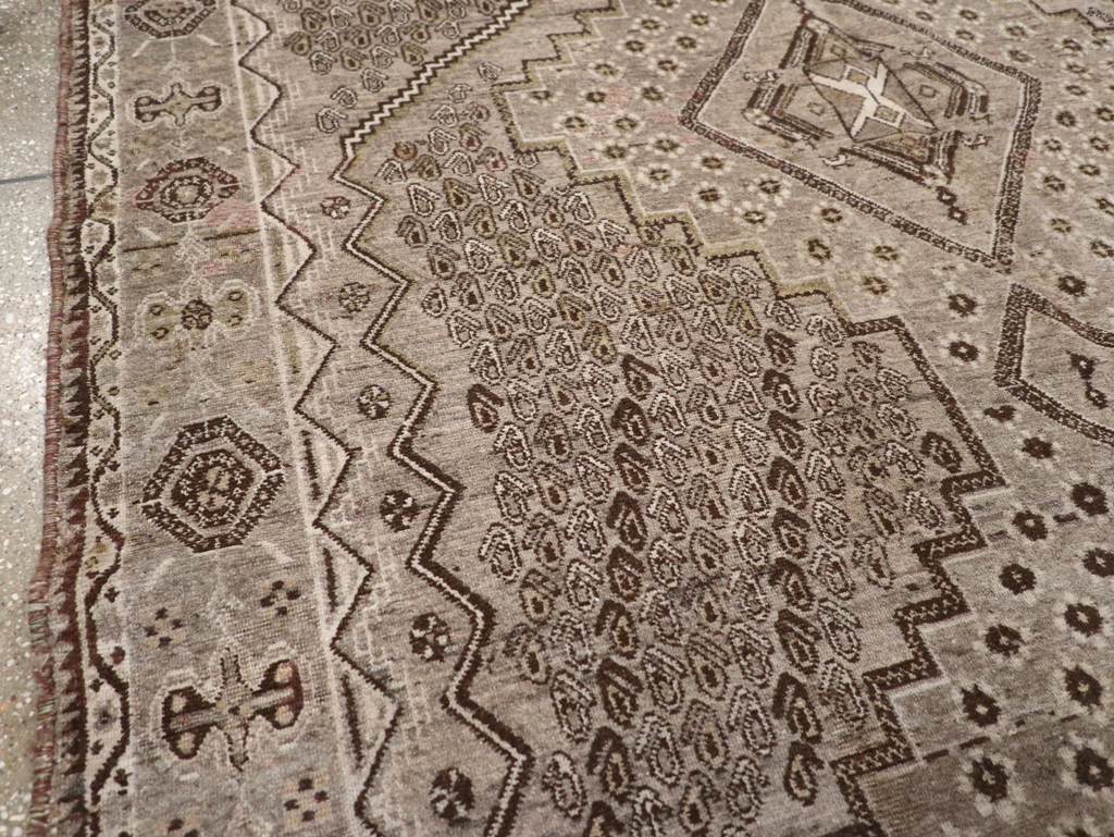 Vintage Persian Afshar Rug, No.21309 - Staging