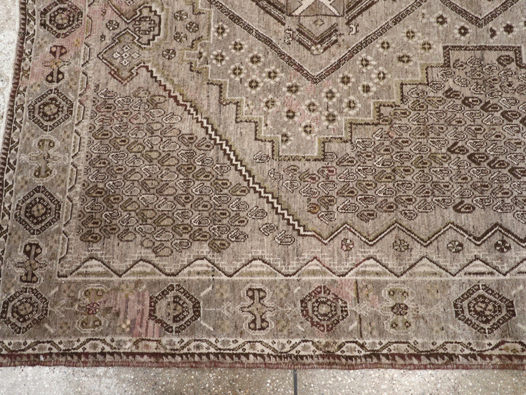 Vintage Persian Afshar Rug, No.21309 - Staging