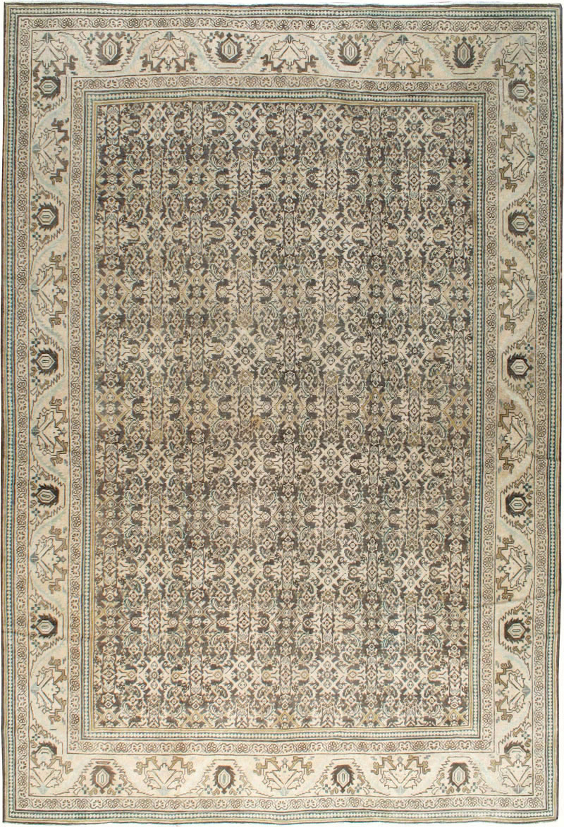 Vintage Persian Mahal Carpet, No.21312 - Staging
