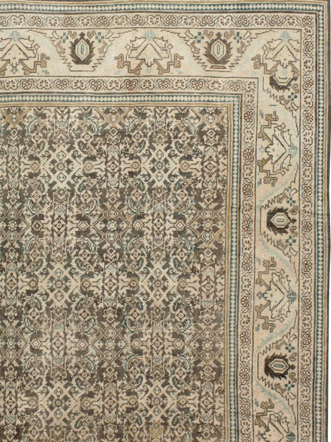 Vintage Persian Mahal Carpet, No.21312 - Staging