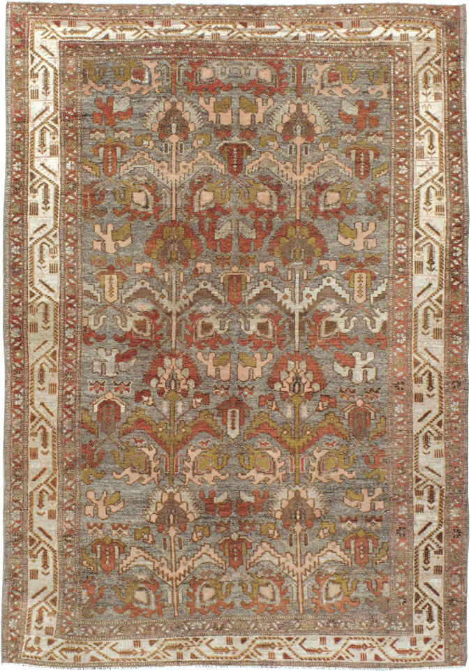 Vintage Persian Malayer Rug, No.21314 - Staging
