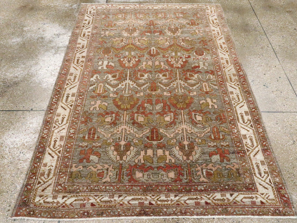 Vintage Persian Malayer Rug, No.21314 - Staging