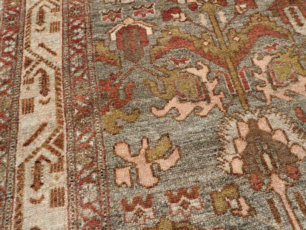 Vintage Persian Malayer Rug, No.21314 - Staging