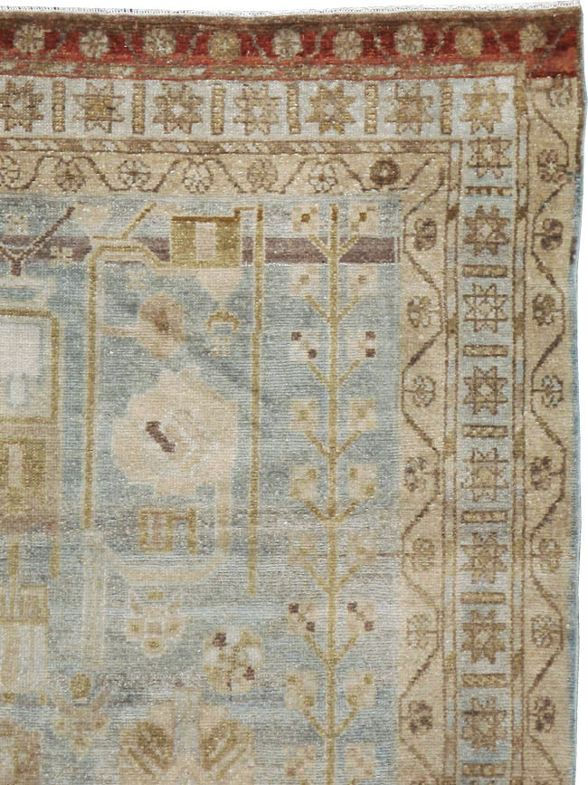 Vintage Persian Malayer Rug, No.21317 - Staging
