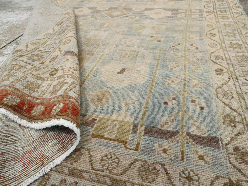 Vintage Persian Malayer Rug, No.21317 - Staging