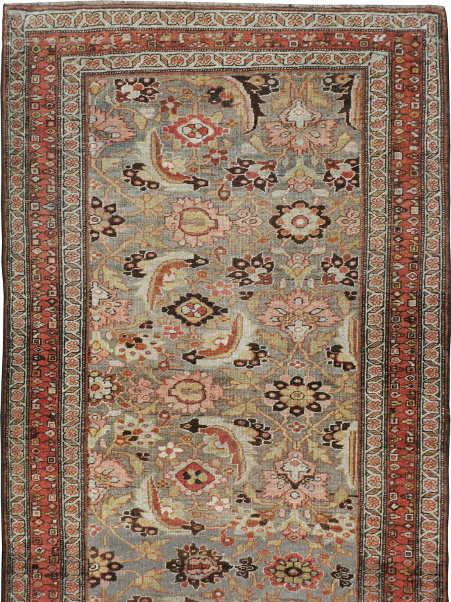 Antique Persian Bidjar Runner, No.21324 - Staging