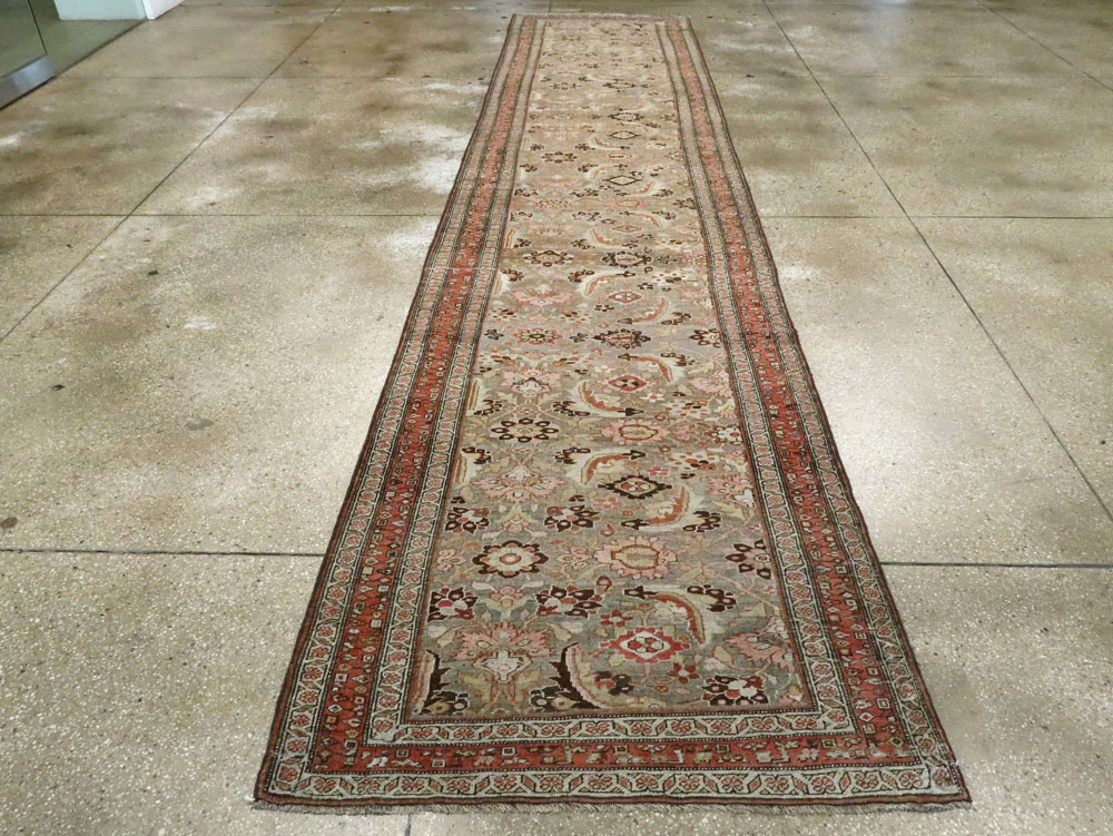 Antique Persian Bidjar Runner, No.21324 - Staging