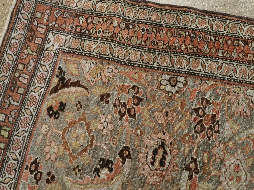 Antique Persian Bidjar Runner, No.21324 - Staging