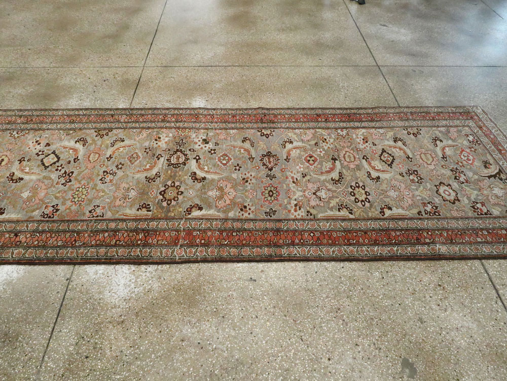 Antique Persian Bidjar Runner, No.21324 - Staging