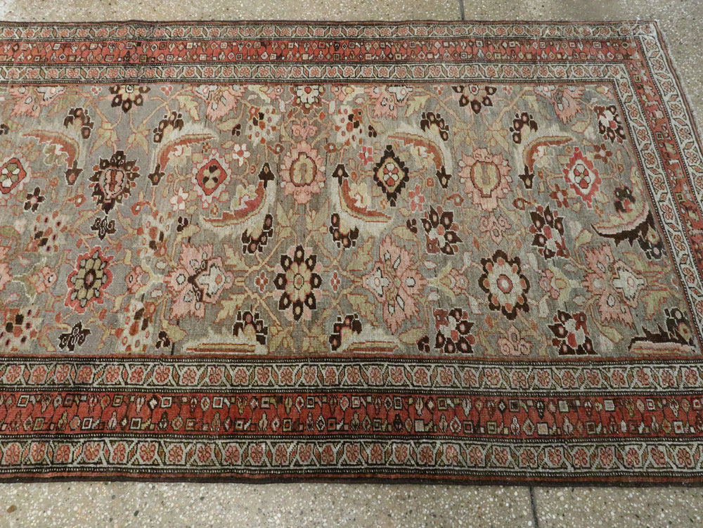 Antique Persian Bidjar Runner, No.21324 - Staging
