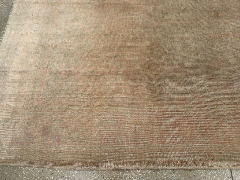 Antique Turkish Sivas Distressed Rug, No.21325 - Staging