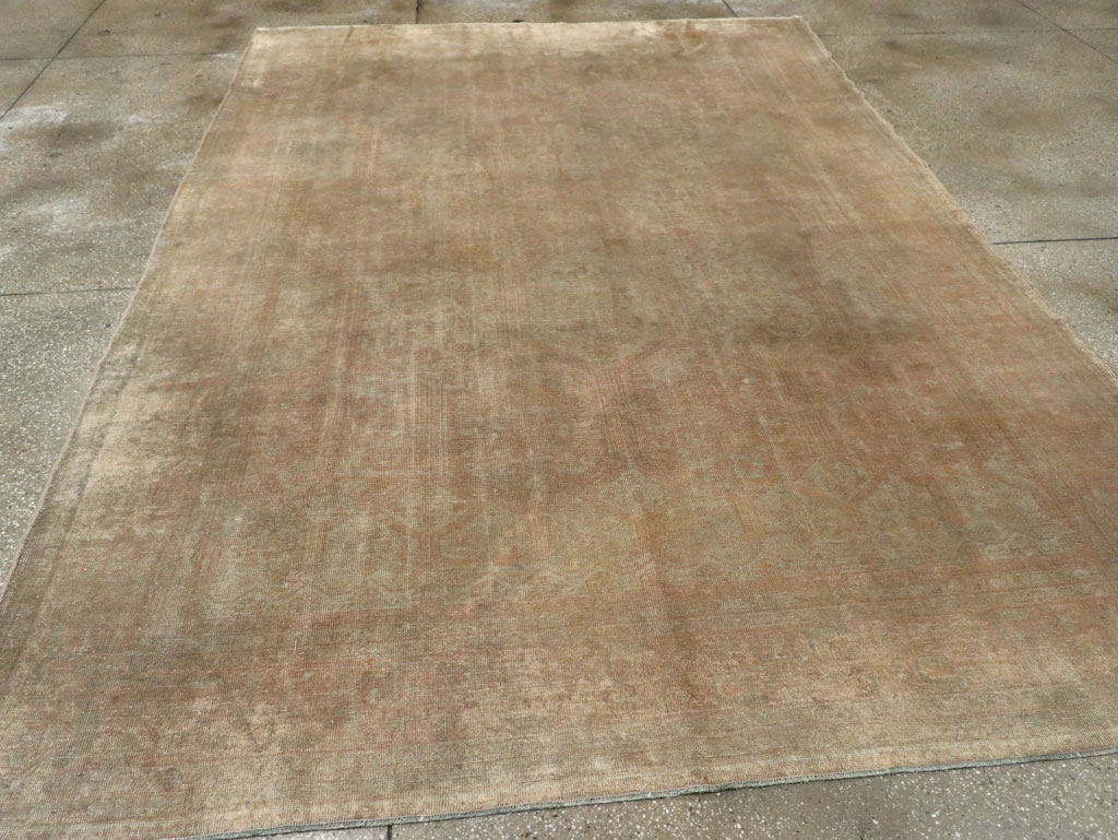 Antique Turkish Sivas Distressed Rug, No.21325 - Staging