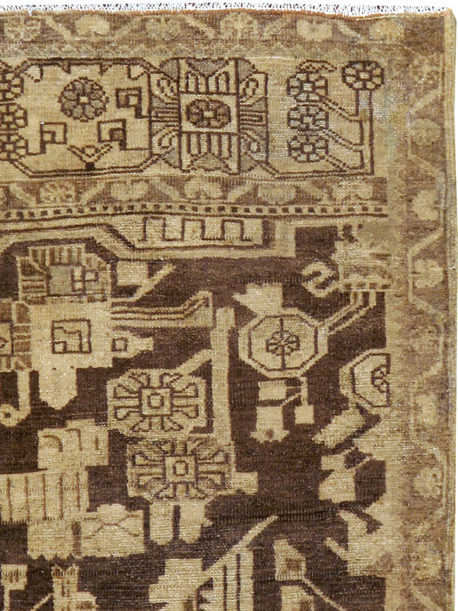 Antique Persian Malayer Sampler Rug, No.21329 - Staging