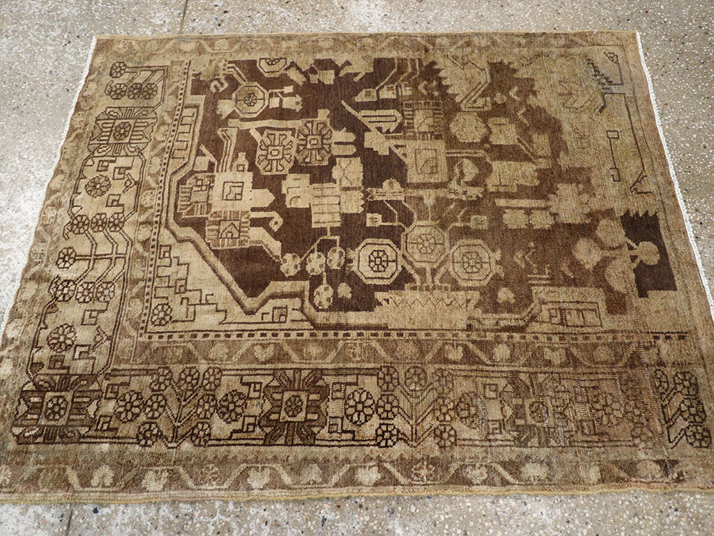 Antique Persian Malayer Sampler Rug, No.21329 - Staging