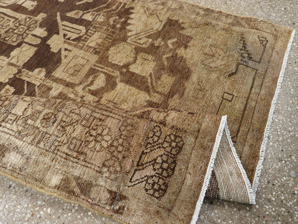 Antique Persian Malayer Sampler Rug, No.21329 - Staging