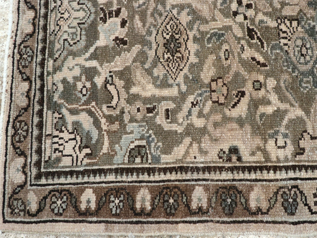 Vintage Persian Malayer Sampler Rug, No.21333 - Staging