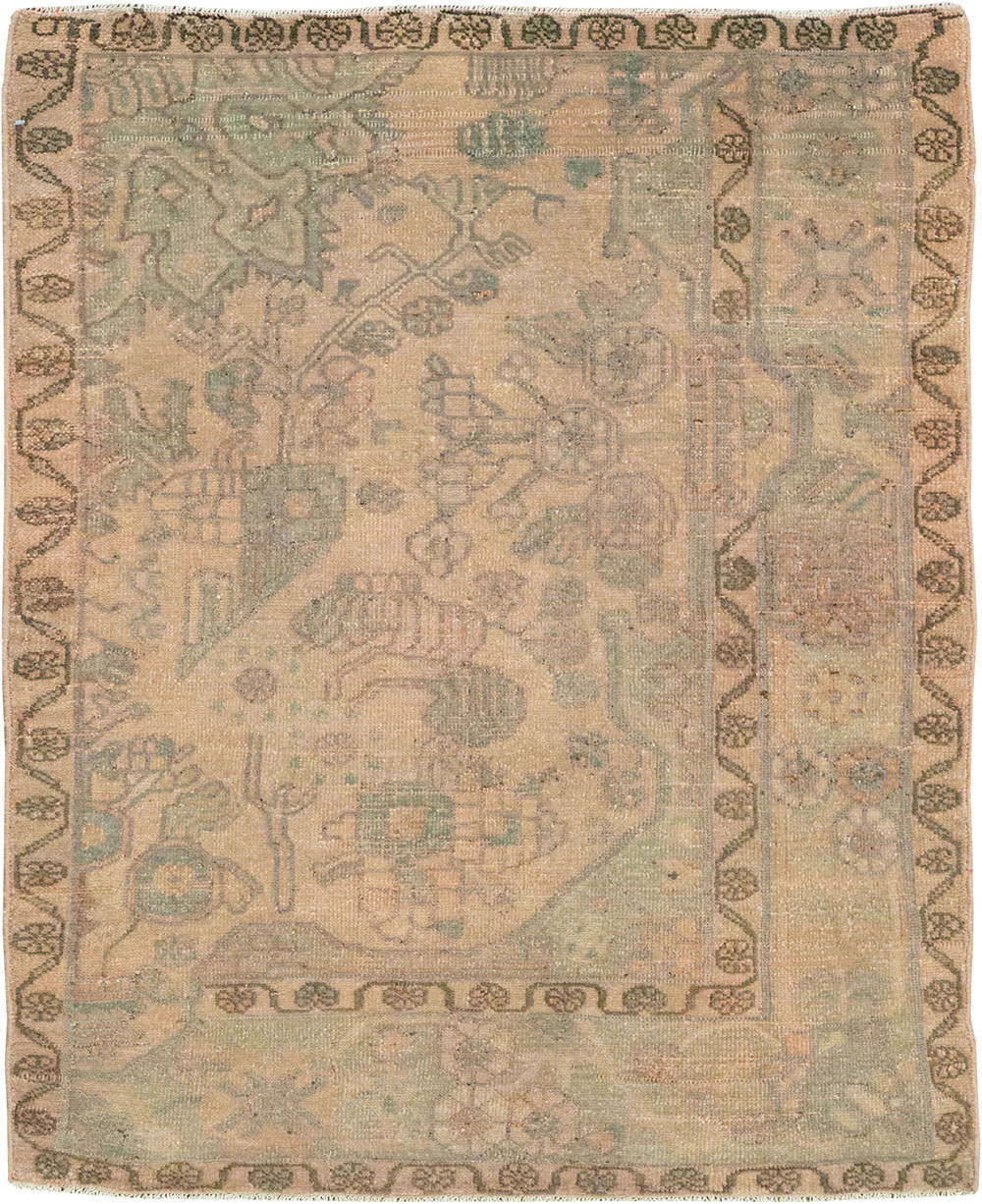 Vintage Persian Malayer Sampler Rug, No.21334 - Staging