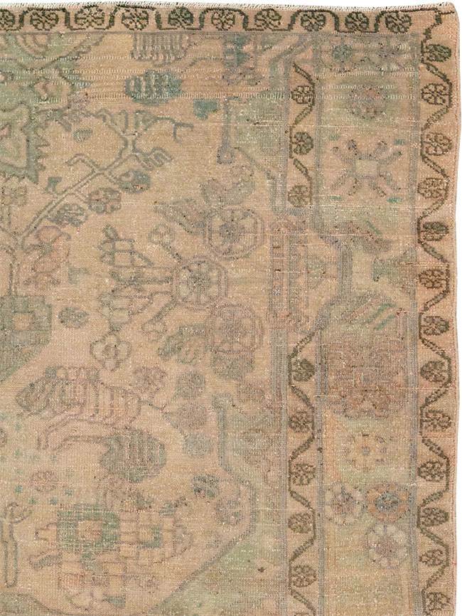 Vintage Persian Malayer Sampler Rug, No.21334 - Staging