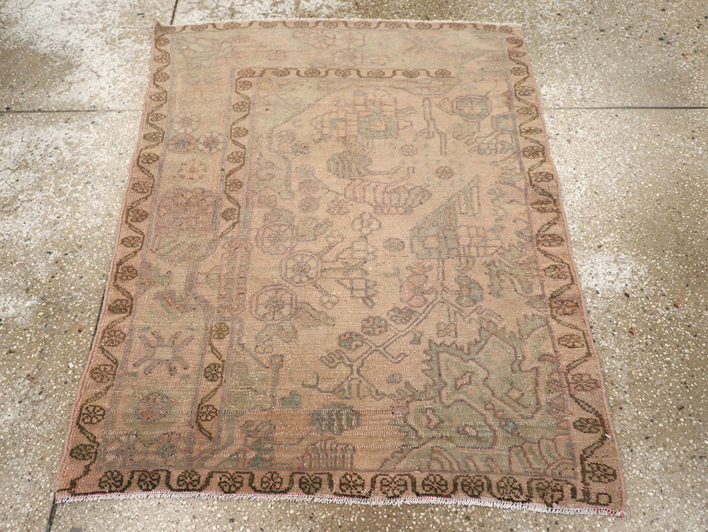 Vintage Persian Malayer Sampler Rug, No.21334 - Staging