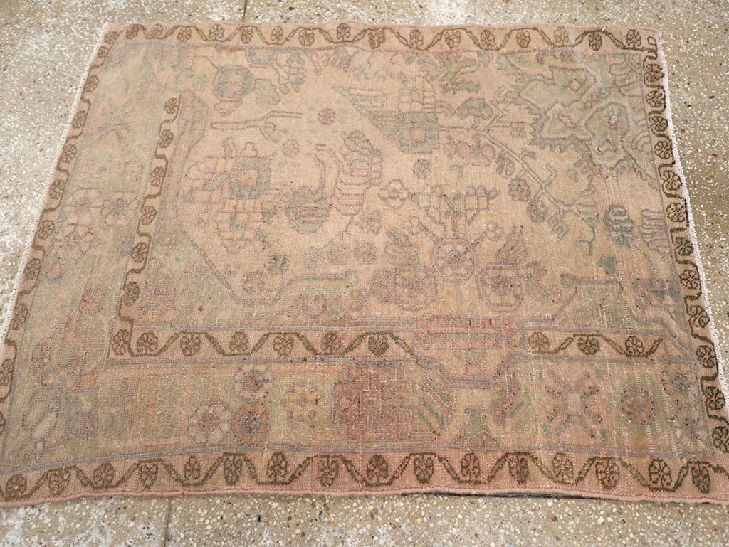 Vintage Persian Malayer Sampler Rug, No.21334 - Staging
