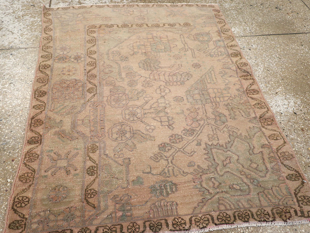 Vintage Persian Malayer Sampler Rug, No.21334 - Staging