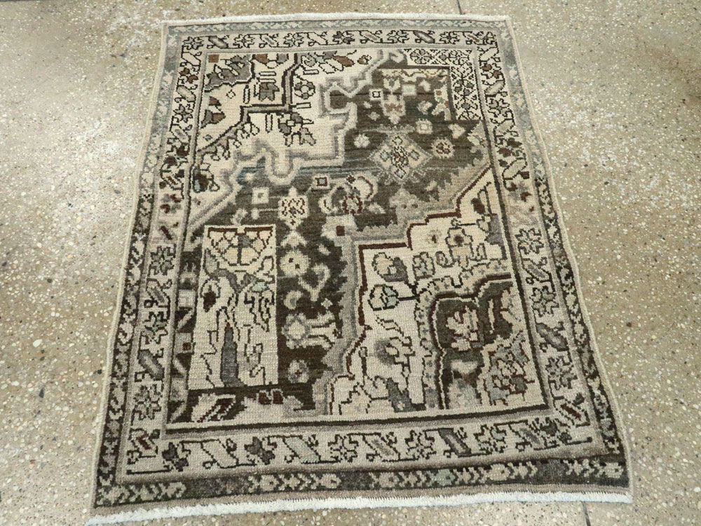 Vintage Persian Malayer Sampler Rug, No.21336 - Staging