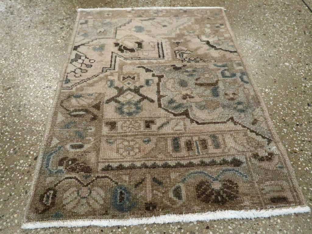 Vintage Persian Malayer Sampler Rug, No.21339 - Staging