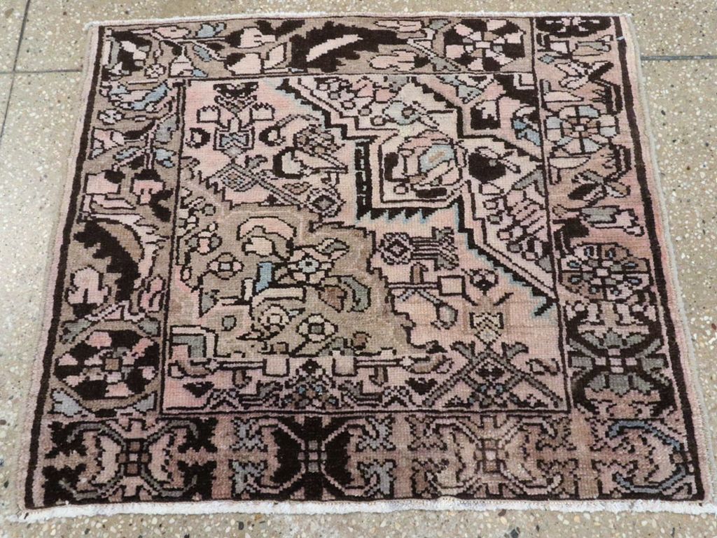 Vintage Persian Malayer Sampler Rug, No.21346 - Staging