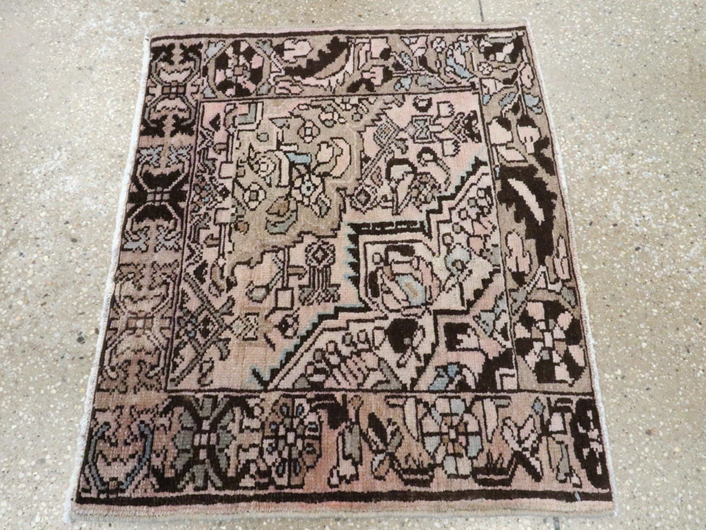 Vintage Persian Malayer Sampler Rug, No.21346 - Staging