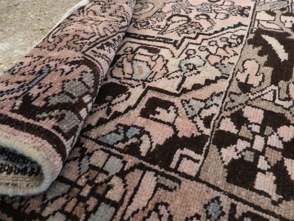 Vintage Persian Malayer Sampler Rug, No.21346 - Staging