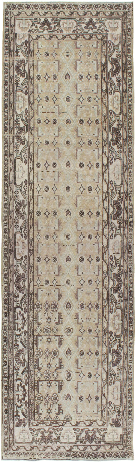 Vintage Persian Malayer Wide Gallery Runner, No.21349 - Staging